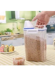 Generic 2L Plastic Cereal Dispenser Storage Box Kitchen Food Grain Rice Container Nice