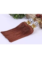 Deals For Less - Curtain Tassel Tieback , Curtain Holder , Brown  Color