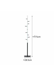 Zenments, Metal Clothes Hanging Stand, Black &amp; White, 28.5Wx28.5Dx171H cm, HTC-ZEN-266