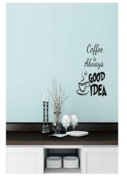 Generic 35X40Cm Coffee Is Always A Good Idea Removable Pvc Wall Decals Vinyl Stickers Home Decoration Diy Pvc Wall Art Living Room Kitchen Wall Sticker 35X40cm