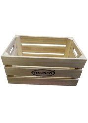 Feelings Wooden Storage Crate Box Medium