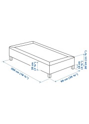 ESPEVÄR Slatted mattress base with legs