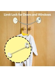 Child Safety Lock Cabinet Refrigerator Door Lock Stainless Steel Child Protection Baby Home Window Lock Strong Fix