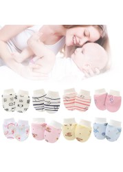 Baby Anti Scratch Gloves Soft Cotton Newborn Gloves Newborn Face Protection Anti Scratch Gloves Hand Protector Supplies For Baby Boys Girls