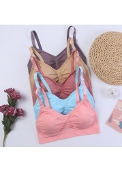 Breastfeeding Bra Clothes For Pregnant Women Up Open Button Wire Free Double Layer Seamless Maternity Underwear Large Size