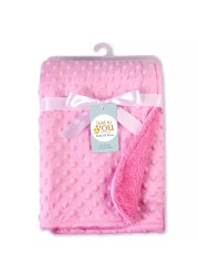 Baby Swaddling Blanket Newborn Thermal Soft Fleece Blanket Winter Solid Bedding Set Cotton Quilt Infant Bedding Swaddle Wrap