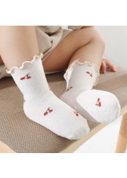 2021 New Baby Socks Comfortable Cotton Girls Socks For Newborn Baby 0-5 Years Baby Clothes Accessories