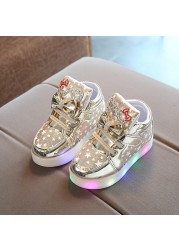 Light Up Shoes 2020 Glowing Sneakers For Girls Basket Led Children Lighting Luminous Shoes Sneakers Basket enfant led