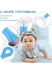 Baby Toothbrush U Shape 360 ​​Degree Teether Infant Toothbrush Silicone Toddler Toddler Toothbrush Oral Care Cleaning