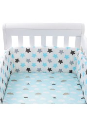 Baby Crib Bumper Set Newborn Polka Dot Cotton Printed Cot Bumpers In Infant Crib Protector For Baby Boy Girl Boy 200*30cm