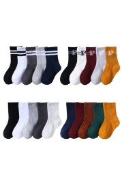 5 Pairs Cute Cartoon Kids Socks Autumn Winter Warm Baby Boys Girls Socks Soft Cotton Toddler Baby Children Socks 1-12 Years