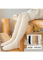 2022 Summer Spring Girls Stockings Candy Color Kids Fishnet Tights Toddler Girl Tights for Children Pantyhose  Baby Stuff 1-12T