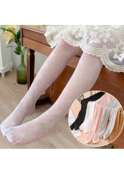 Spring Summer Autumn Baby Girls Pantyhose Children Princess Pantyhose Soft White Black Gray Star Pantyhose