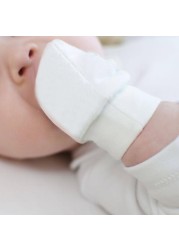 Baby Anti-scratch Gloves Simple Cute Newborn Warm Knitting Mitten Anti-eat Hand Anti-snatch Face Protection Glove Baby Mitten