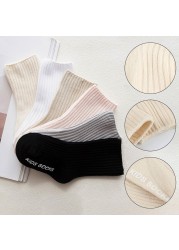 3 Pairs Baby Boys Socks Solid Color Kids Spring Autumn Cotton Breathable Keep Warm Floor Anti-slip Baby Girls Socks