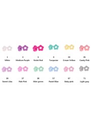 20pcs Baby Flower Beads Silicone Beads Flower Silicone Beads Teething Magic Teether Baby Chew Necklace Chew BPA Free Gift