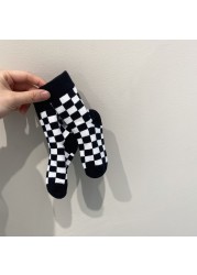 3 Pairs Baby Boys Socks Cute Plaid Kids Spring Autumn Cotton Breathable Socks Girls Socks Children Sock