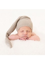 Newborn Baby Bonnet Hat Infant Photography Props Cap Photo Accessories