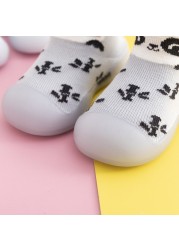 Unisex Baby Shoes First Shoes Baby Walkers Toddler First Walker Baby Girl Kids Soft Rubber Sole Baby Shoes Knit Socks Anti-slip