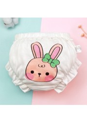 Baby Girls Briefs Panties For Kids Underwear Children Underpants Cotton Bread Pants Duck Flower Rabbit Pattern 4pcs/lot