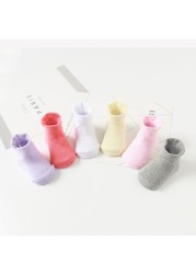 6pairs/lot Non-slip Baby Floor Socks Baby Floor Socks Baby Girls Boys Ankle Socks Non-slip Anti-slip Socks for Baby