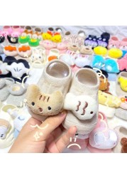 Baby Toddlers Home Floor Non-slip Dispense Socks Cartoon Doll Cotton Socks for 0-3Y Girls Boys Kids Newborn Infant Clothes