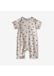 infant baby boy girl romper spring summer newborn cute printed jumpsuit casual short sleeve baby boy outfits clothes