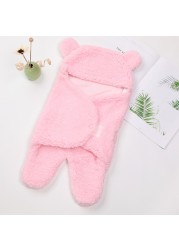 Soft Newborn Baby Wrap Blankets Baby Sleeping Bag Envelope for Newborns Sleeping Bag 100% Cotton Thicken Cocoon for 0-6 Months Baby