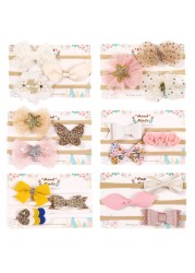 3pcs/lot Cute Bow Baby Headband for Girl Nylon Head Bands Turban Newborn Hair Bands for Kids Baby Hair Accessories