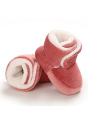 Newborn Super Warm Winter Boots Toddler Girls Princess Boots Winter First Step Boots Soft Sole Baby Toddler Shoes