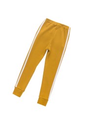 Autumn New Girls Leggings Solid Colors Jogger Pants Girl Leggings Children Baby Girl Casual Pants Cotton Leggings