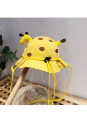 baby hat baby hat with protective face mask boy girl sun hat removable sunscreen outdoor fisherman hats kids accessories