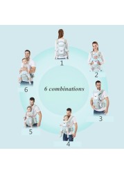 Comfortable Newborn Baby Carrier For Infant Toddler Hipseat Backpack Sling Front Facing Travel Kangaroo Baby Carrier for 0-36 Months Baby