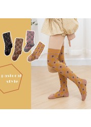 2022 Spring Baby Girls Pantyhose Cute Flower Socks Fashion Skinny Tights Tights For Kids Girls 2-8 Years
