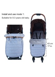 Baby Stroller Sleeping Bag Baby Stroller Cozy Footmuff Cotton Envelope Sleeping Bags for Yoyaplus and Universal Stroller Accessories