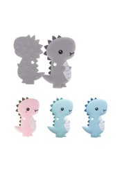 10pcs Silicone Teething Babies Accessories Newborn Baby Teether Baby Products Personalized Pacifier Bear Dinosaur Koala BPA Free