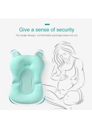Baby Bath Mat Non-Slip Bathtub Seat Newborn Safety Support Soft Folding Cushion