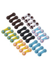 4pcs Wardrobe Drawers Baby Doors Child Children Protection Safety Plastic Lock Kids Security Products