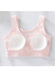 4pcs/lot Girl Sports Bras Teenagers Training Bra Clothes 9-18 Years Adulescent Kids Underwear Push Up Teenagers Bra With Chest Pad