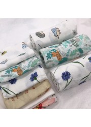Baby Blankets Newborn Bamboo Cotton Soft Muslin Swaddle Blanket for Newborns Girl and Toddler Baby Bath Towel
