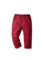 Spring and Autumn Baby Trousers Boys Cotton Trousers for Baby Boys Thin White Black Baby Pants Casual Clothes Boys Pants