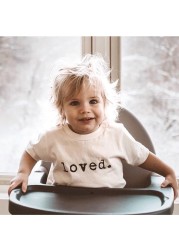 Summer Baby Girl Tshirt I Love Boys T-Shirt Letter Printed Lovely Heart Printing Kawaii Kids T-Shirt JYF