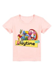 Fashion Poppy Game Play Funny Tshirt Kids Summer Casual T-shirt Girls Burlesque Wugy Boys Clothes Short Sleeve Hip Hop Homme Tee