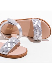 Children Sandals Microfiber Children Gold Beach Shoes Summer 2022 New Soft Light Sandals Princess Shoes Girls Silver Flat Shoes