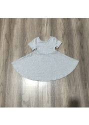 Summer dress for baby girls, solid color