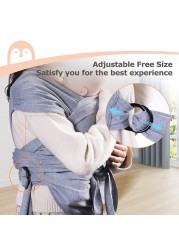 Baby Sling Loop Comfortable Carrier Wrap Summer Cotton Cross Simple Adjustable X-Shape Front Hold Type Baby Care GearBackpack