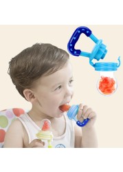 3 in 1 Baby Nipple Fresh Food Fruit Milk Feeding Bottles Nibbles Learn Feeding Drinking Water Straw Handle Teething Pacifier