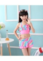 Summer Baby Girls Bathing Suit Girls One Piece Swimsuit Girls Open Back Bathing Suit Floral Ruffle Bathing Suit For Girls