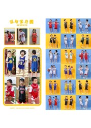 Baby boy basketball uniform outdoor sportswear 3-12 years old girls youth short suit summer children designer clothes set