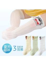 3 Pair Kids Socks Knee High Socks Baby Girls Boys Soft Cotton Children Socks Kids Knee High Cute Printing Toddler Newborn Socken